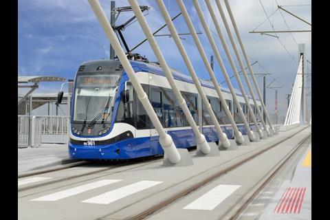 The 42·8 m long Krakowiak is the longest tram in Poland.